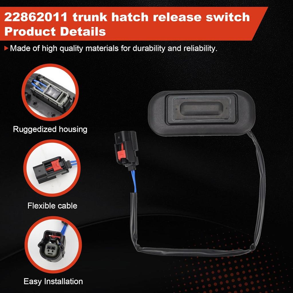 22862011 Выключатель открывания багажника, совместимый с GMC Terrain Chevy Equinox 2010-2017, замена кнопки выключателя открывания задней двери