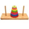 Woodbell Hanoi Tower Ring Stacking, Mixed Colors, 1 Piece, Korean Baby Products