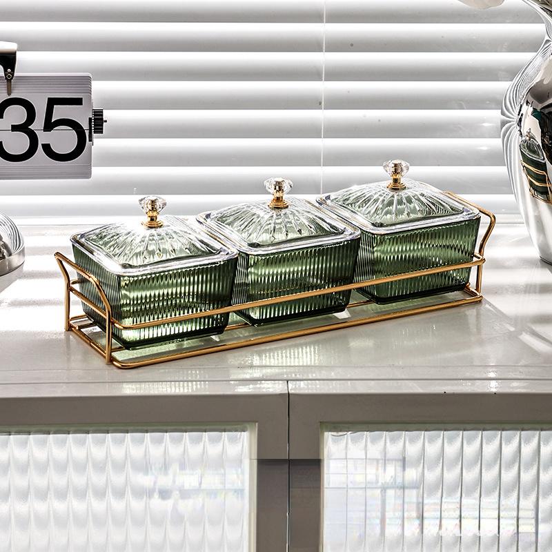 Легкая роскошная фруктовая тарелка для разделения тарелка для дома, гостиной, сухофруктов, конфет, закусок, бара, караоке, орехов, тарелка