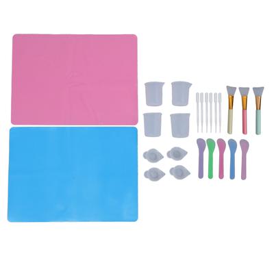 Набор силиконовых мерных стаканов для смешивания 100 мл, мерный стакан, дозаторы, пластиковая ложка, пипетка 3 мл для