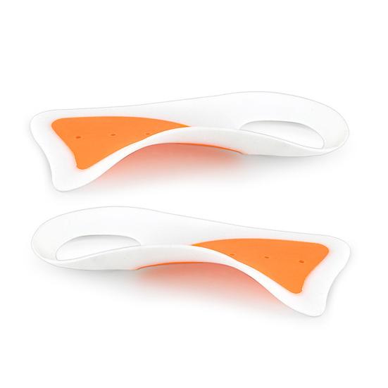 1 пара ультратонких силиконовых стелек для мужской/женской обуви, стельки с амортизацией, мягкие, с противоскользящей накладкой на пятку