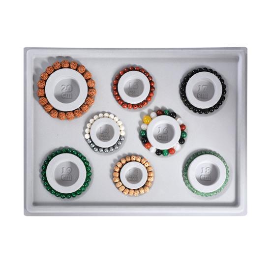 Bead Design Board DIY Jewelry Making Tray Flocked Bead Organizer Board for Necklace And Bracelet Beads Sorting And Stringing