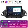 Смарт-система GPS-навигация для Ford C-MAX Kuga 2 Escape 3 2012 2013 2014 2015 - 2019 Беспроводной Carplay QLED IPS экран Головное устройство