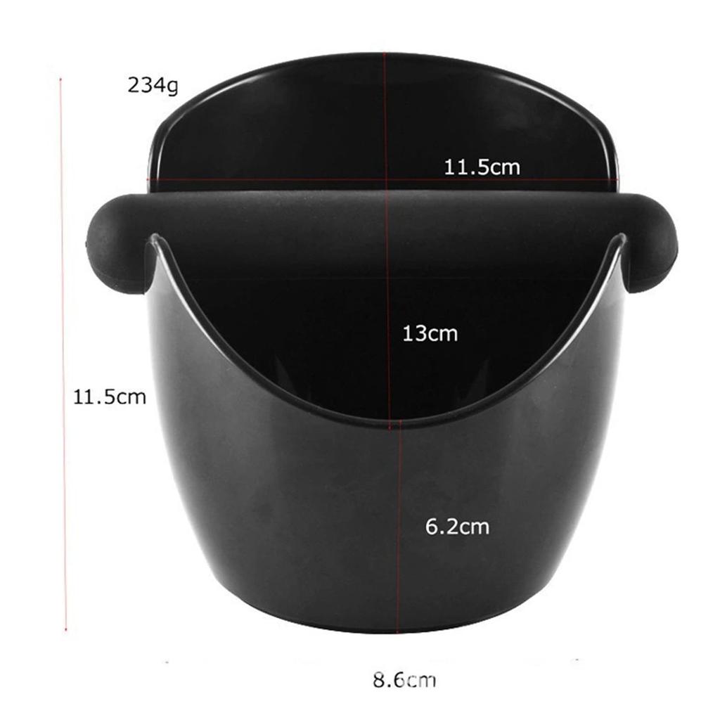 Коробка для кофе, черная противоскользящая корзина для помола кофе со съемной перекладиной, ящик для остатков, кофейные инструменты, аксессуары для кафе