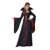 Halloween Vampire Queen Costume Cosplay Party Black 4-Way Stretch Dress Women