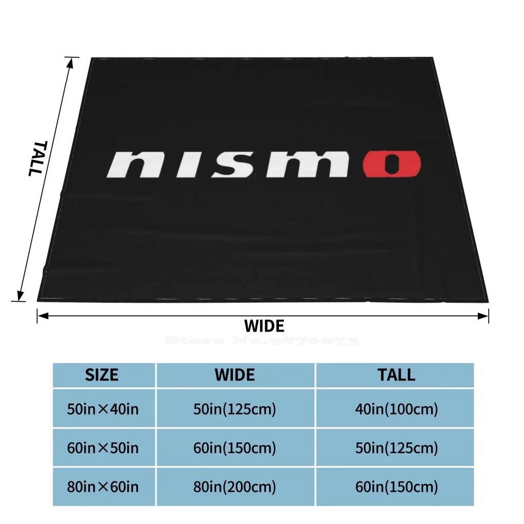 Логотип Nismo Все размеры Мягкое покрывало Плед Домашний декор Постельное белье Логотип Nismo Автомобиль Винтажный Классический автомобиль Потертая графика Хот-род Масл-кар