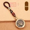 Брелок для автомобиля из латуни с изображением знака зодиака: Креативный, унисекс кулон в подарок