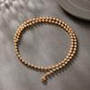 XP Jewelry -- 50 см x 4 мм Позолоченные 18 карат / Белые бусины Ожерелья для женщин Мужчин Модные украшения
