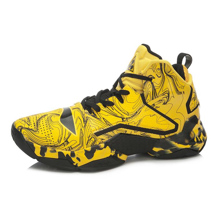 Баскетбольные кроссовки Li Ning Power 2 Мужские Высокие Желто-Черные ABAK035-6