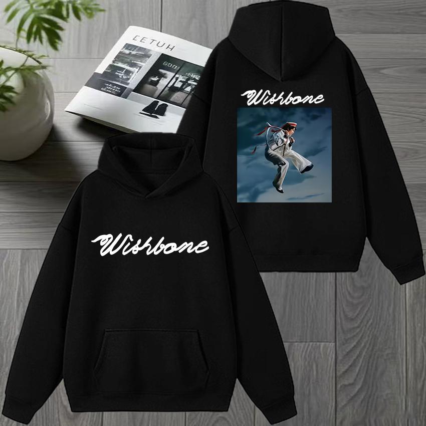 Singer Conan Gray 2025 New Album Wishbone Double Sided Graphic Sweatshirt Unisex fashion Winter pullover Men women Fleece Hoodie