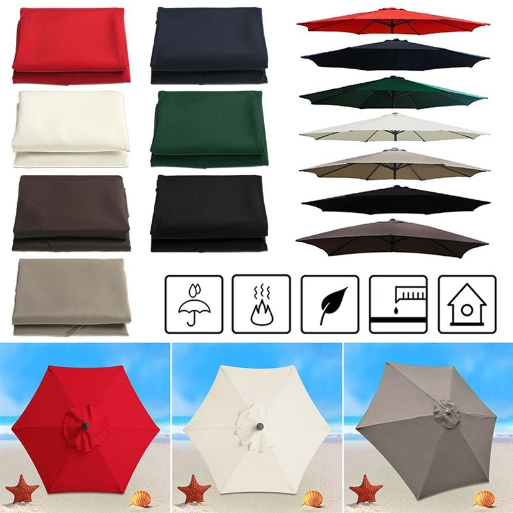 Shop Outdoor Round 2m 6 Arm Patio Sun Umbrella Parasol Canopy Replacement Cover Sunshade Umbrella