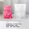3D Толстый Кот Свеча Силиконовая Форма Ручной Работы Милый Размер Сидящий Кот Ароматерапевтическая Свеча DIY Игрушка Форма для Торта Гипс Смола Украшение Подарок