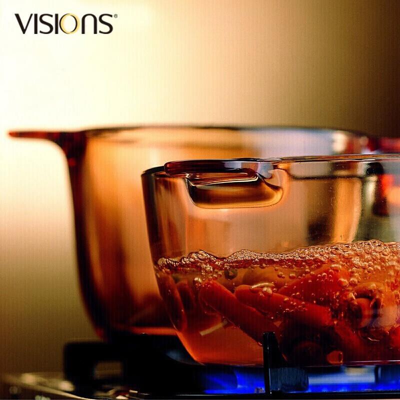 VISIONS Corning Transparent Glass Casserole Pot 1.5L