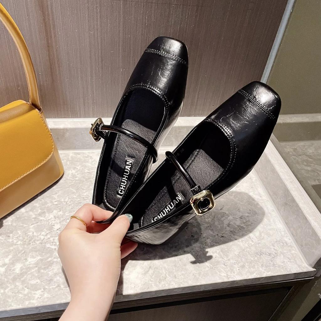 Модные балетки Женские Весенне-осенние Мэри Джейн Новые 2025 Красные Большого размера Женская обувь 41-43 Роскошные женские туфли Zapatillas