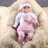 55 см NPK Kids Reborn Baby виниловая реалистичная новорожденная кукла девочка тканевое тело