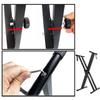 LKCCTK Клавиатура Двойная рамка для клавиатуры Легко складывается и имеет 6 уровней высоты, кронштейн для инструмента, черная подставка, подставка, X-образная, сборка, регулировка,