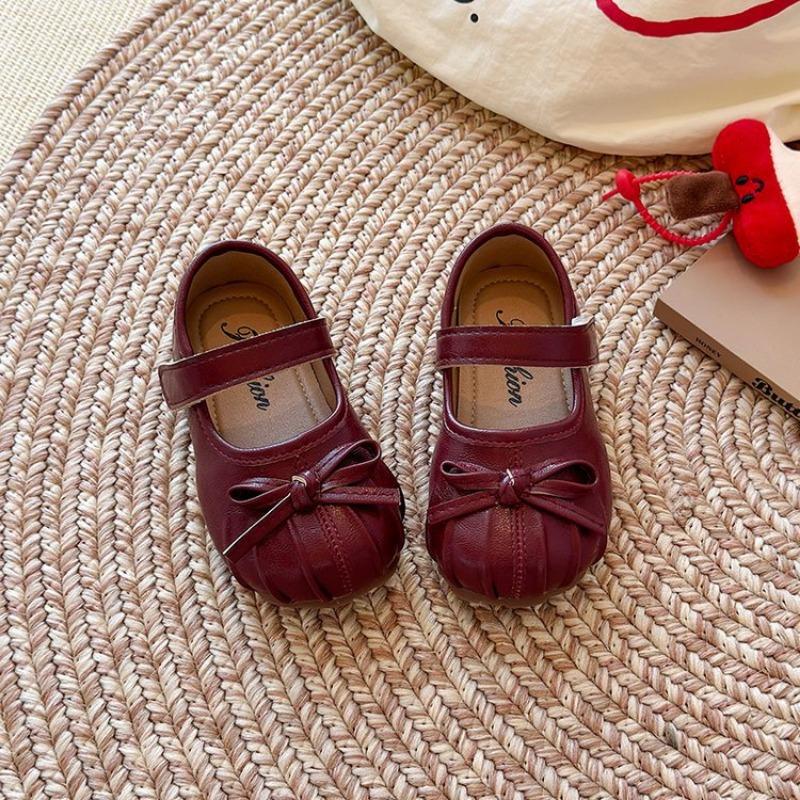 Children's Fashion Leather Shoes Little Girl High-end Princess Shoes Baby Soft Sole Shoes Lightweight Performance Shoes