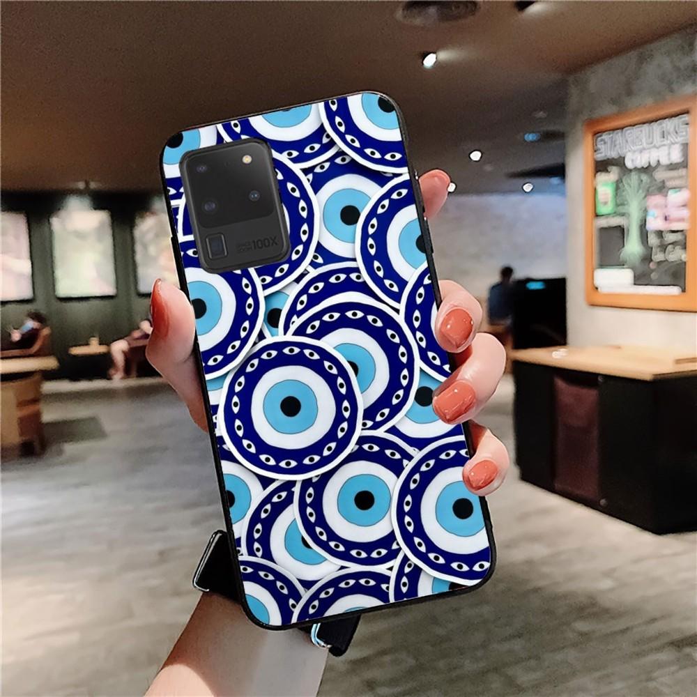 Смешной турецкий синий амулет от сглаза Чехол для телефона для Samsung S 9 10 20 21 22 23 30 23plus lite Ultra FE S10lite Чехлы
