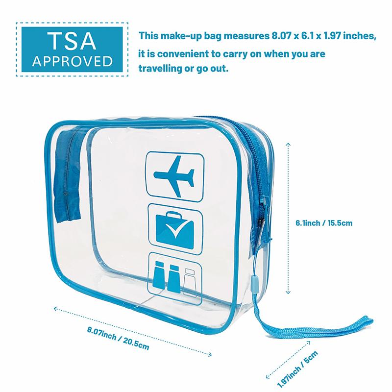 Прозрачная косметичка из ПВХ для женщин на молнии, прозрачные косметички, косметичка для путешествий, органайзер для хранения туалетных принадлежностей для ванной, моющийся мешок