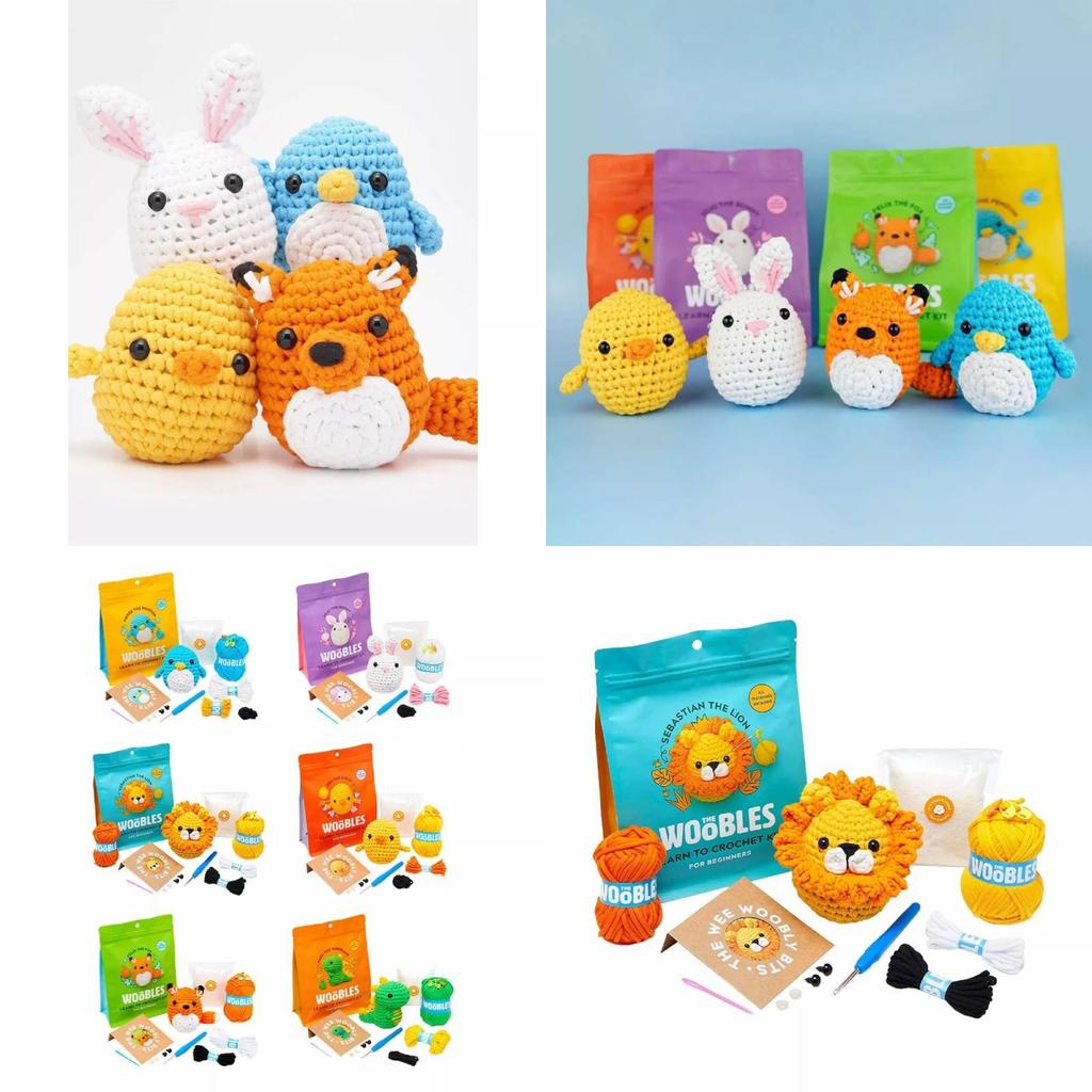 Набор для начинающих вязальщиков крючком с увлекательными видеоуроками для создания животных своими руками в весеннем сезоне 2023 года