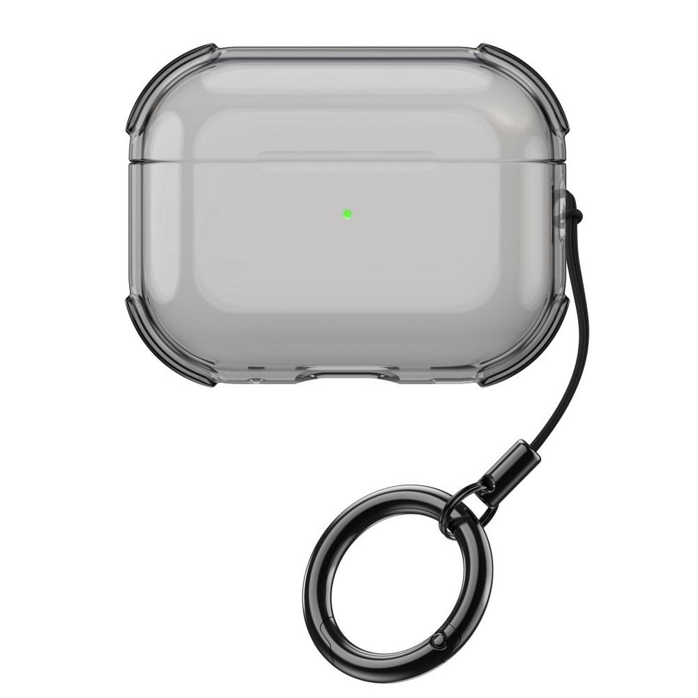 Чехол для наушников для Apple AirPods Pro3 Прозрачный чехол Противоударный чехол для наушников AirPods Pro 3 Защитная крышка с крючком