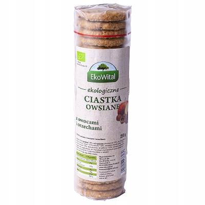 Oatmeal Cookies with Fruit and Nuts Organic Ekowital
