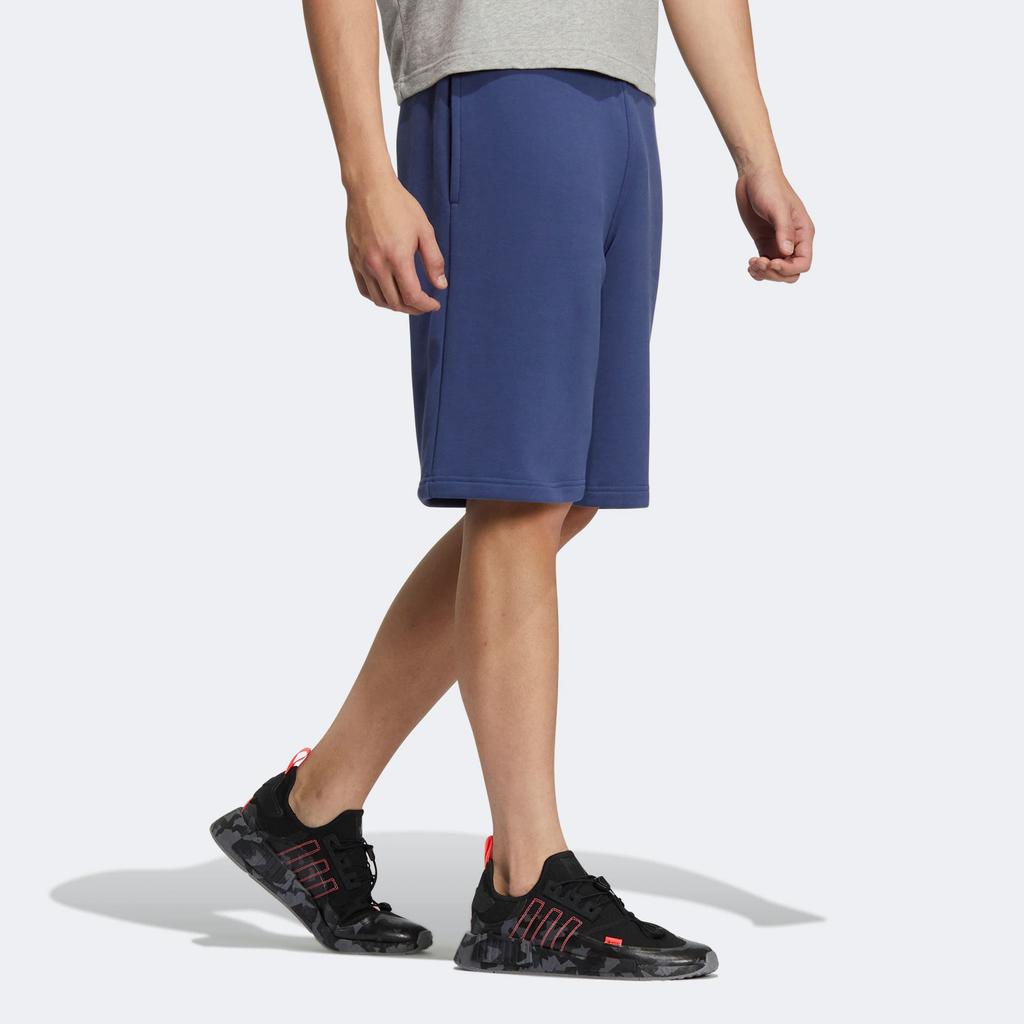 Adidas Оригинальные повседневные шорты с принтом трилистника и букв, мужские плавки Tech-Indigo H49563