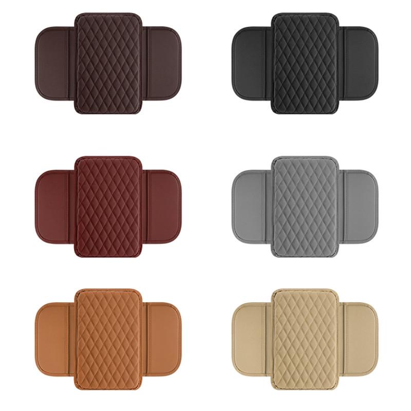 Подушка подлокотника автомобиля Кожаная Накладка на крышку центральной консоли Автомобильные аксессуары для интерьера