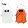 Trick Or Treat Candy Holder Halloween or Bag for Kids Cute Ghost Design with Handle Oxford Cloth Snack Party Favors School Bags