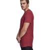T-shirt long urbain - URBAN CLASSICS - HAPED - Manches courtes - Rouge - 100% coton