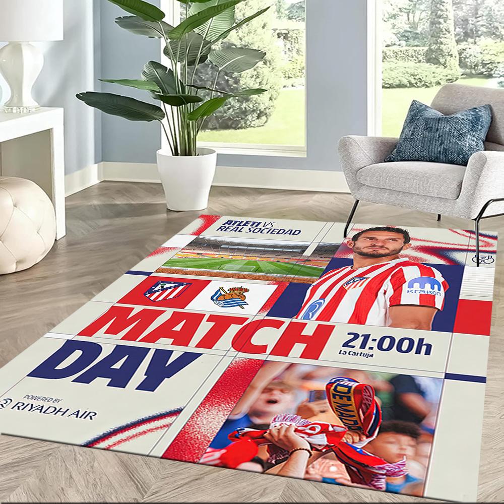 Atletico Madrid Carpet Design For Outdoor Foyer Playrooms Kitchen Antislip Carpet Anime Office Decor Best For Christmas