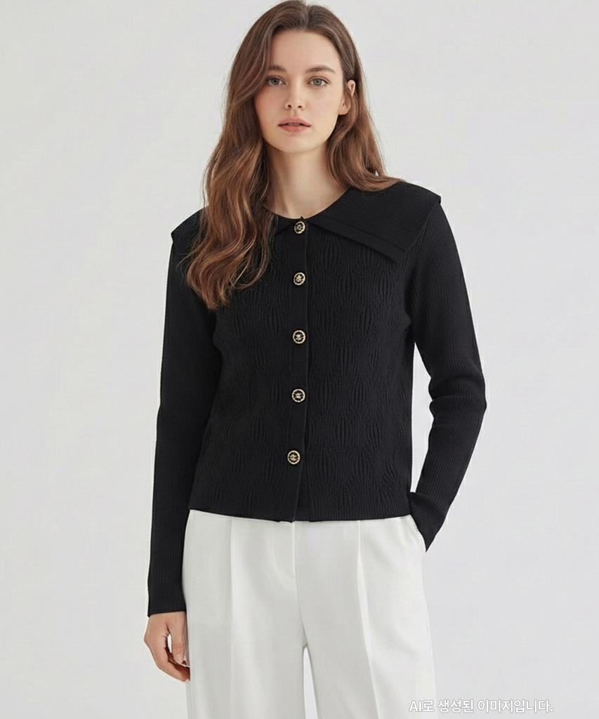 MESENSE Big Collar Front Knit_Mb43Knmd84Z
