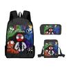 Rainbow Friends School Bag Cartoon Backpack, Shoulder Bag and Pencil Case Three-piece Set 45-NMAOV