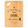 Planche À Découper - PLANETEE - Lydie d'Amour - Bambou 30x20x1 Cm - Bords Arrondis - Trou D'accroche 24 Mm