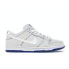Кроссовки унисекс из потрескавшейся кожи Dunk Low Premium SB White White-Game-Royal CJ6884-100