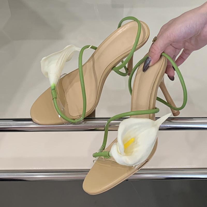 Летняя мода Ипомея Сандалии с открытым носком, слипоны, с задним ремешком, женские, зеленые, на высоком каблуке, свадебные, для выпускного вечера, zapatos mujer