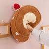 Q мягкий клейкий французский ролл клубничный торт, милое лицо улыбка исцеляющее облако плюшевая кукла милая подушка для сна