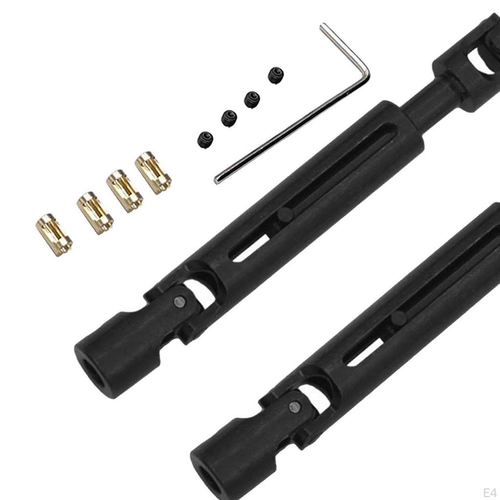2 Pieces RC Car Drive Shaft 1/12 Metal Shafts Upgrade DIY 69mm-93mm CVD Transmission Joint for