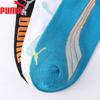 PUMA Men's Basic Casual Boat Socks, 3-Pair Pack, Black/white/blue, One Size Fits All