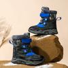 Autumn/Winter Kids Snow Sneakers Boys Plus Fleece Winter Boots Outdoor Non-slip Girls Teenagers Snow Boots