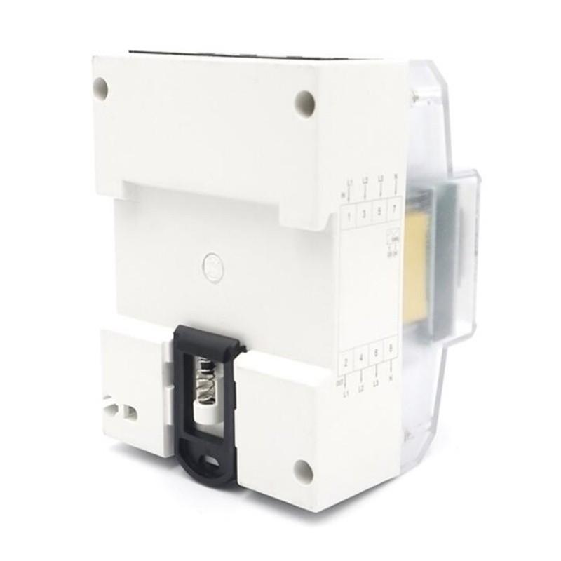 220/380В 5-80А Счетчик потребления энергии кВт*ч Установка на DIN-рейку Цифровой измеритель мощности 3 фазы 4 провода Счетчик энергии