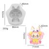 Kawaii Labubu Silicone Mould Cute Cartoon Image Baking Mold Diy Chocolate Cake Candy Baking Mold Craft Making Tools
