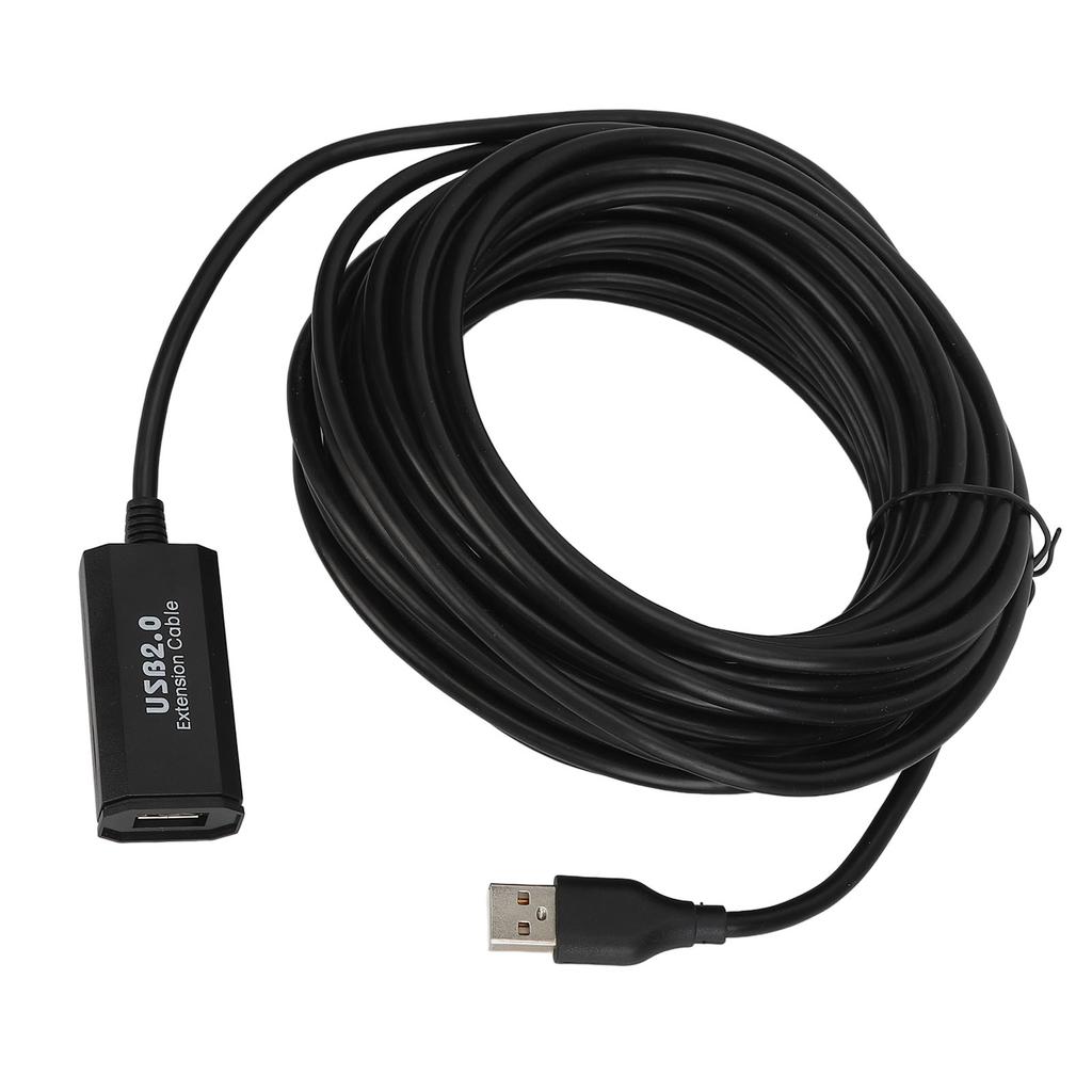 Удлинительный кабель USB 33 фута, штекер-гнездо, скорость передачи 480 Мбит/с, активный удлинительный кабель USB для клавиатуры, мыши, принтера