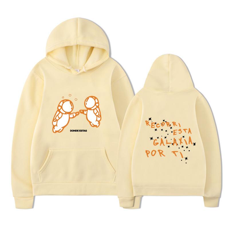 Модные толстовки с двойным принтом астронавта для мужчин, повседневные свитшоты с длинным рукавом, женские повседневные уличные толстовки в стиле Харадзюку