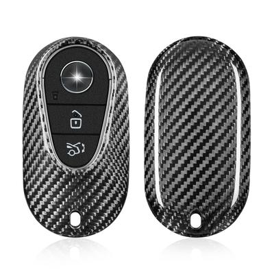 T-carbon Чехол для ключа-брелока для Mercedes-Benz Оригинальный стекловолоконный чехол для ключа Защита корпуса ключа для