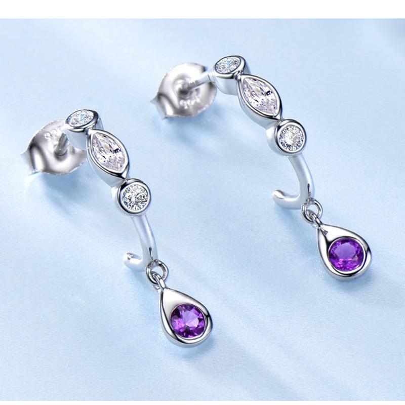 Gica Gema Новые ювелирные изделия из стерлингового серебра S925, длинные стильные простые классические серьги-капли для женщин, изысканные ювелирные изделия высокого качества, подарок на День святого Валентина