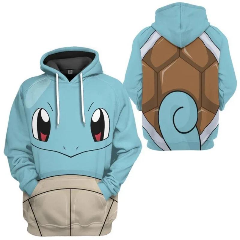 Толстовка с капюшоном Пикачу для детей, толстовка с капюшоном и принтом мультфильма «Покемон» для взрослых мужчин и женщин, теплое пальто на осень-зиму