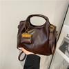 Niche Retro Handbag Bag Women'S Season Casual Commuter Messenger Bag Fashionable And Simple Bucket Bag