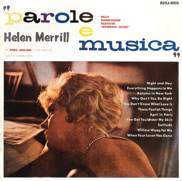 CD HELEN MERRILL Parole E Musica in a nightclub in R R25J1005 RCA 1988 Japan Jazz Used