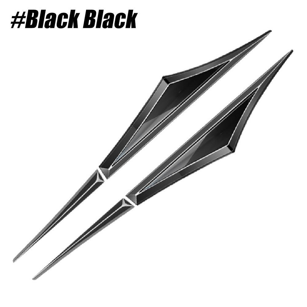 2PCS Cars Side Door Wing Metal Emblem Badges,Alloy 3D Car Stickers - Self-Adhesive,Scratch-Resistant& Waterproof